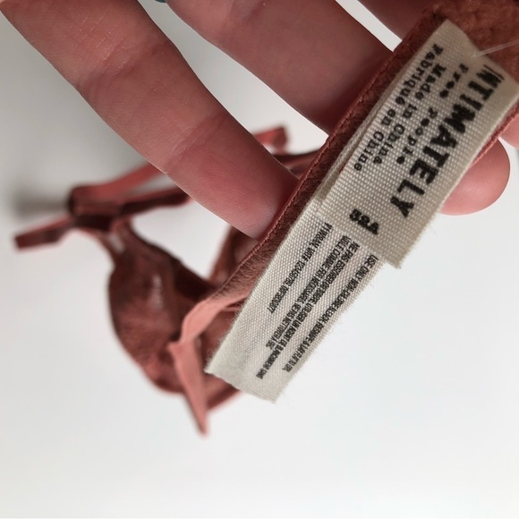 Free People Bra Triangle Lace Copper 32A New - Picture 7 of 7